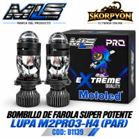 Bombillo de Farola Súper Potente Lupa M2PRO3-H4 (Par)