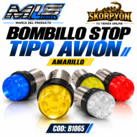 Bombillo Stop Bombillo Tipo Avión Amarillo (Unidad)