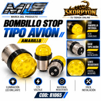 Bombillo Stop Bombillo Tipo Avión Amarillo (Unidad)