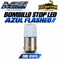 Bombillo Stop LED Azul Flasheo (Unidad)