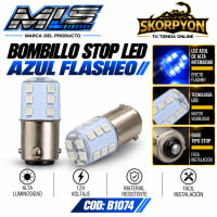 Bombillo Stop LED Azul Flasheo (Unidad)