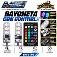 Bayoneta / Cocuyo LED RGB con Control Remoto ( Unidad)