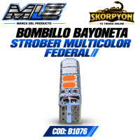 Bombillo Bayoneta Strober Multicolor Federal (Unidad)