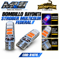 Bombillo Bayoneta Strober Multicolor Federal (Unidad)