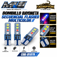 Bombillo Bayoneta Secuencial Flasheo Multicolor