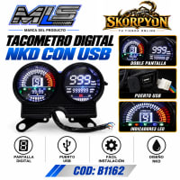 Tacómetro Digital NKD con Puerto USB