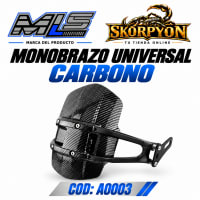 Guardabarro Trasero Monobrazo Universal Full Carbono
