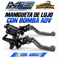 Manigueta Lujo con Bomba ADV-Plateado