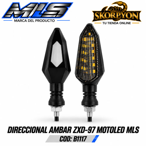 Direccional Ámbar ZXD-97 Motoled MLS