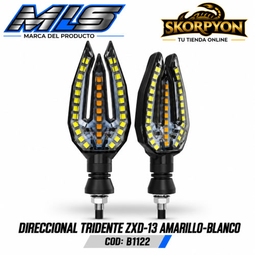 Direccional Tridente ZXD-13 Amarillo-Blanco