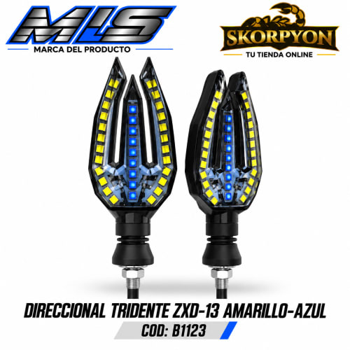 Direccional Tridente ZXD-13 Amarillo-Azul