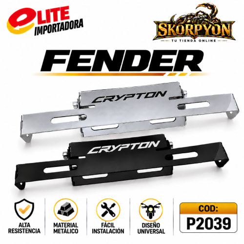 Fender Crypton Sencillo Cromado/Negro