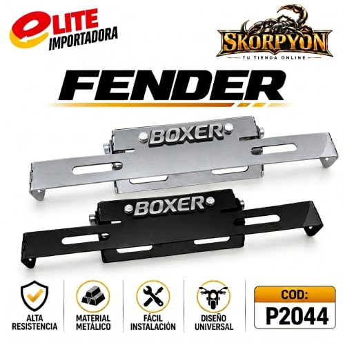 Fender Boxer 3D Cromado/Negro