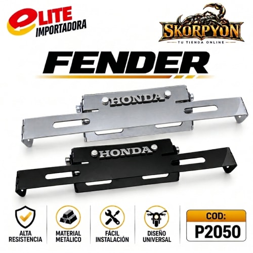 Fender Honda 3D Cromado/Negro