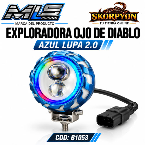 Exploradora Ojo de Diablo Lupa 2.0 600OK-3000LM AZUL