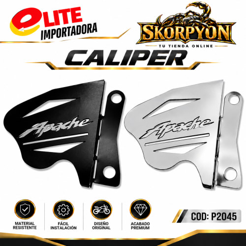 Caliper Apache Sencillo Cromado/Negro