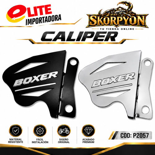 Caliper Boxer Sencillo Cromado/Negro