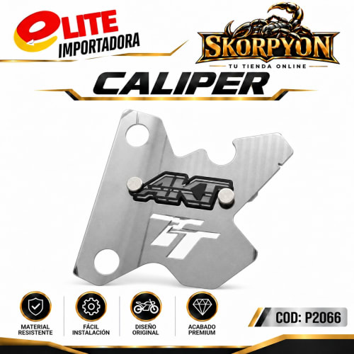 Caliper AKT TT 3D Cromado
