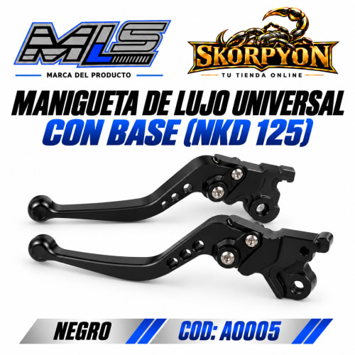Manigueta de Lujo Universal con Base (NKD 125) Negro
