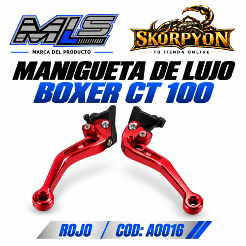 Manigueta de Lujo Boxer CT 100 Negro Rojo
