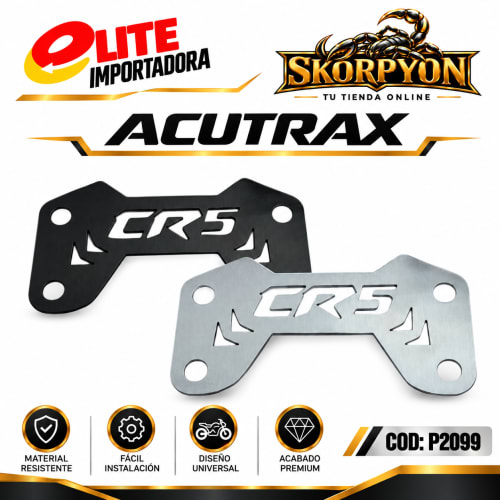 Acutrax AKT CR5 Sencillo Negro/ Cromado (Unidad)