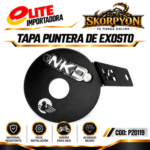 Tapa Puntera de Exosto NKD 3D Negro