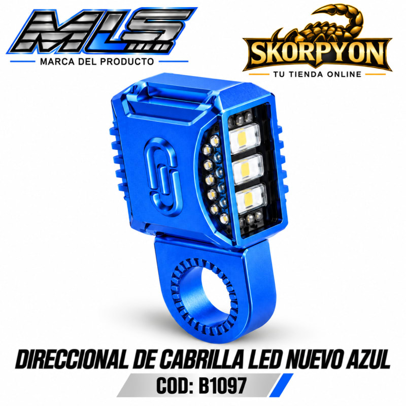 Direccional de Cabrilla Led Nuevo 6000K-1000LM AZUL