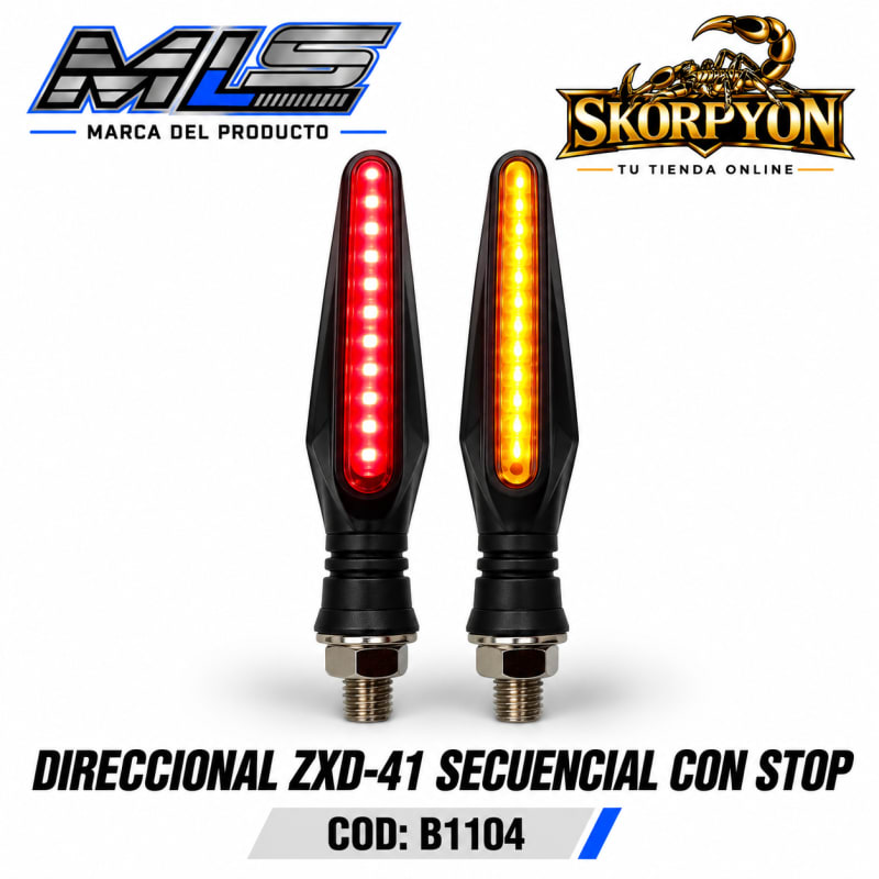 Direccional ZXD-41 Secuencial con Stop