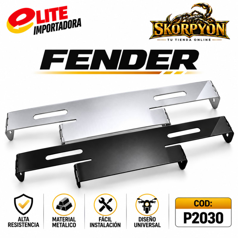 Fender Sencillo Cromado/Negro