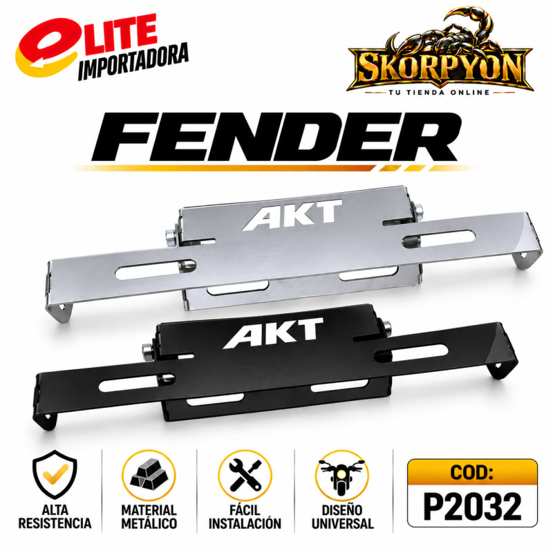 Fender Akt Sencillo Cromado/Negro