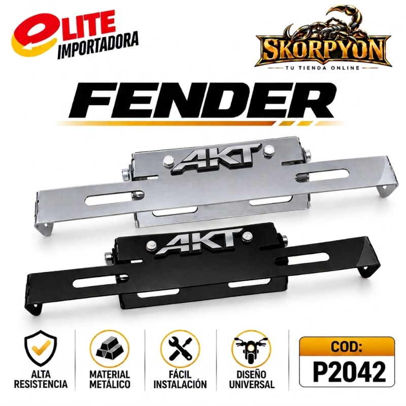 Fender AKT 3D Cromado/Negro 