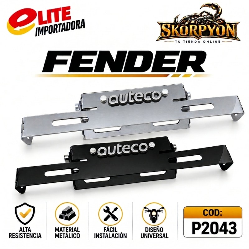 Fender Auteco 3D Cromado/Negro