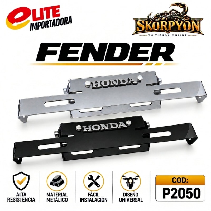 Fender Honda 3D Cromado/Negro