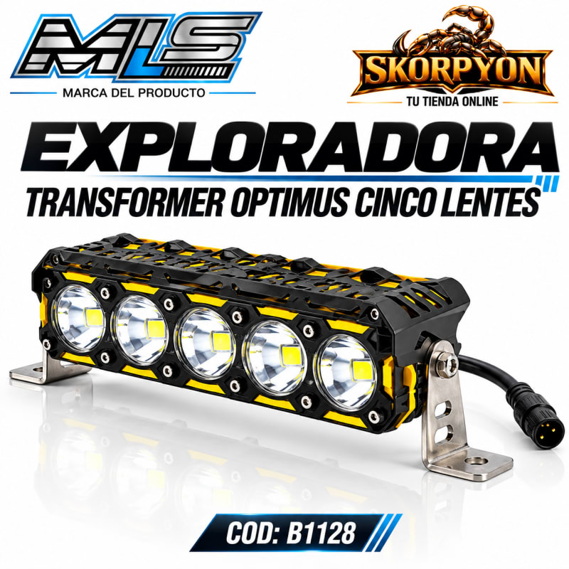 Exploradora Transformer Optimus Cinco Lentes 6500K 30000LM