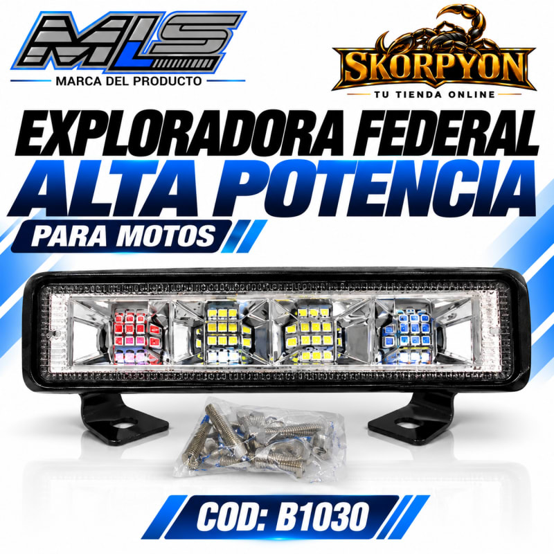 Exploradora Federal Alta Potencia 6000K-6000LM