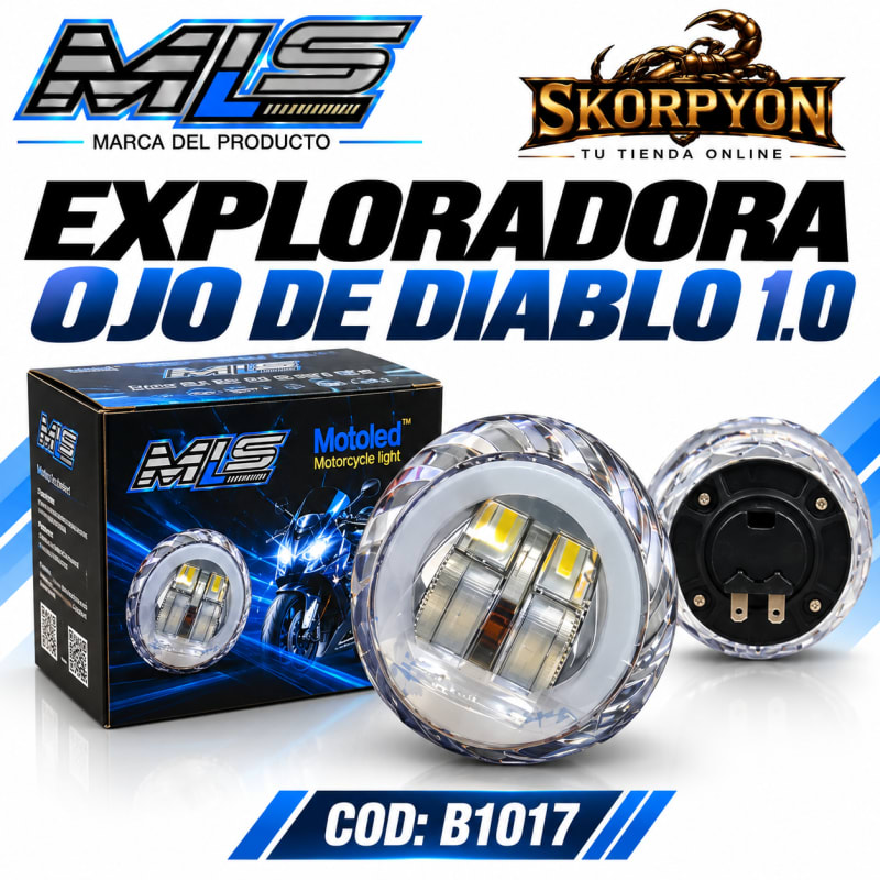 Exploradora Ojo de Diablo 1.O 6500K 8000LM 