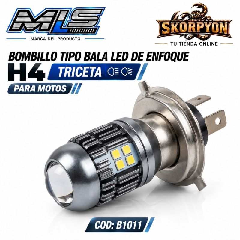 Bombillo Triceta Tipo Bala Led de Enfoque