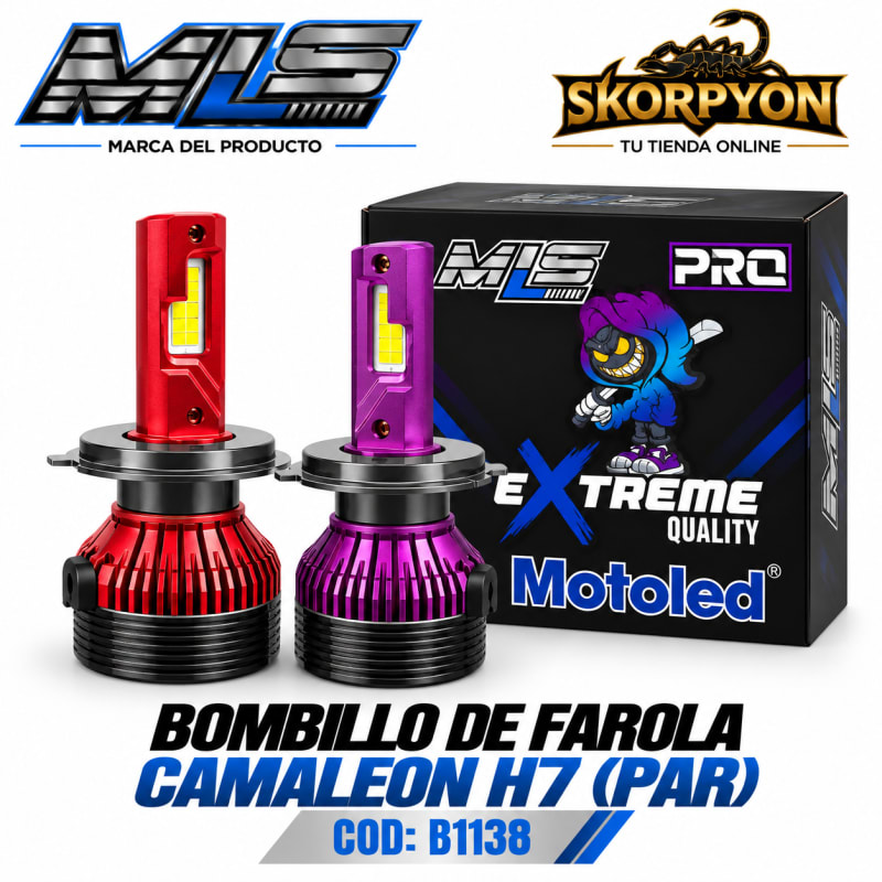 Bombillo de Farola CAMALEON H7 (Par)