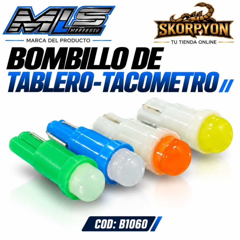 Bombillo de Tablero-Tacómetro 6000K-3000LM (Unidad)