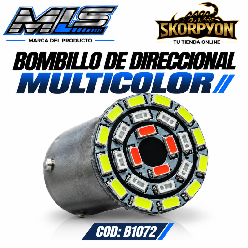 Bombillo de Direccional Multicolor (Unidad)