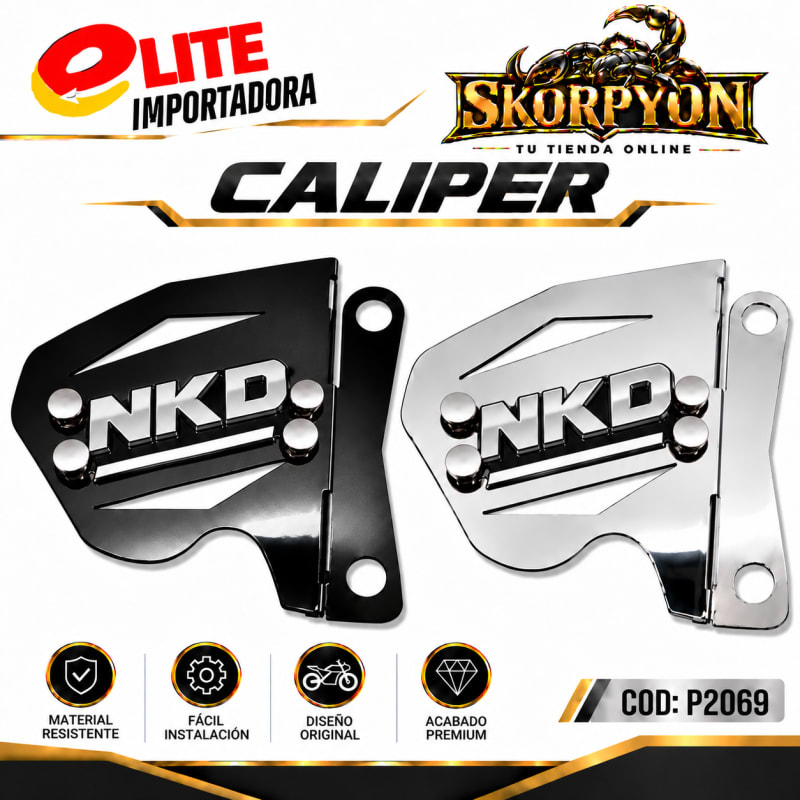 Caliper NKD 3D Cromado/Negro (Unidad)