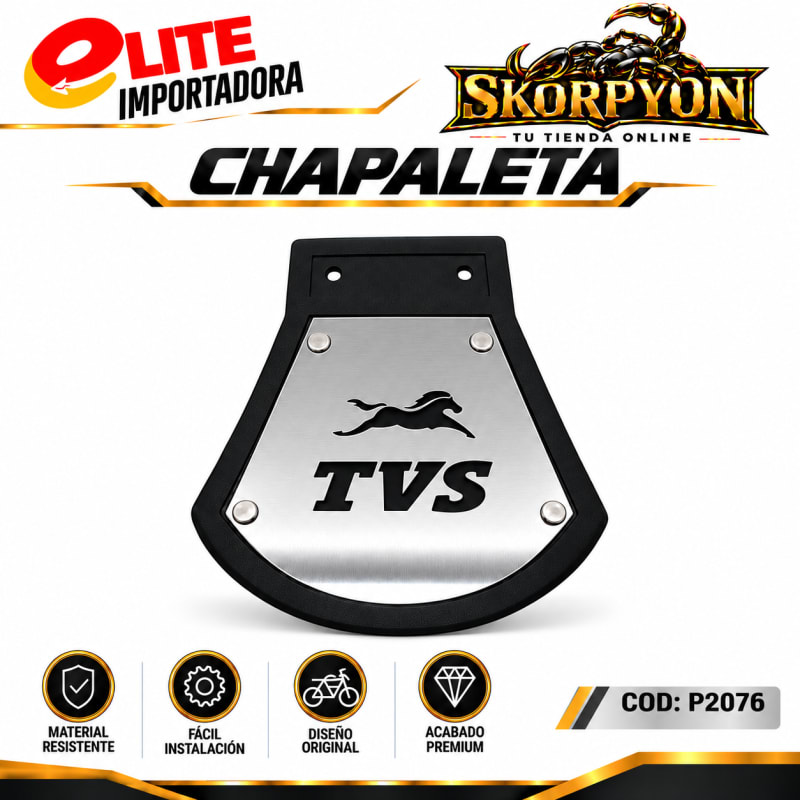 Chapaleta TVS en Acero Cromado
