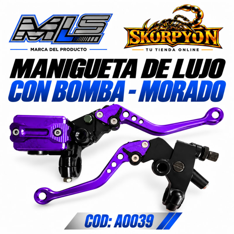 Manigueta de Lujo con Bomba - Morado