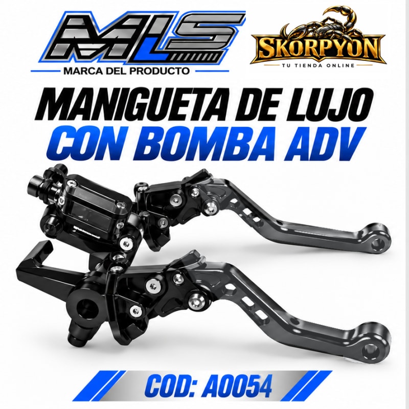 Manigueta Lujo con Bomba ADV-Plateado