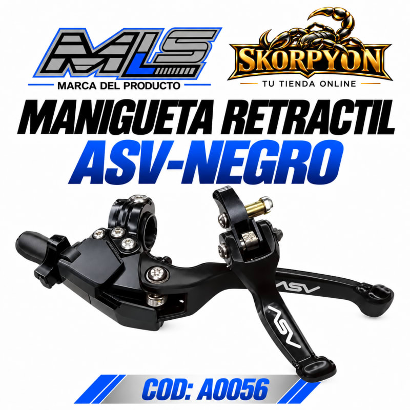 Manigueta Retráctil ASV - Negro