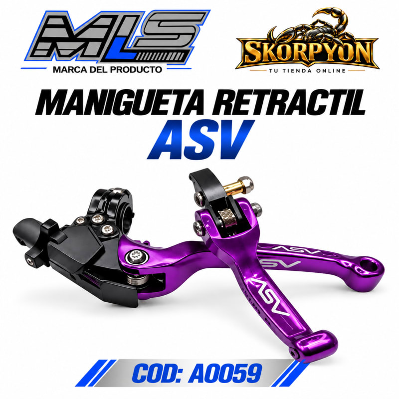 Manigueta Retráctil ASV - Morado