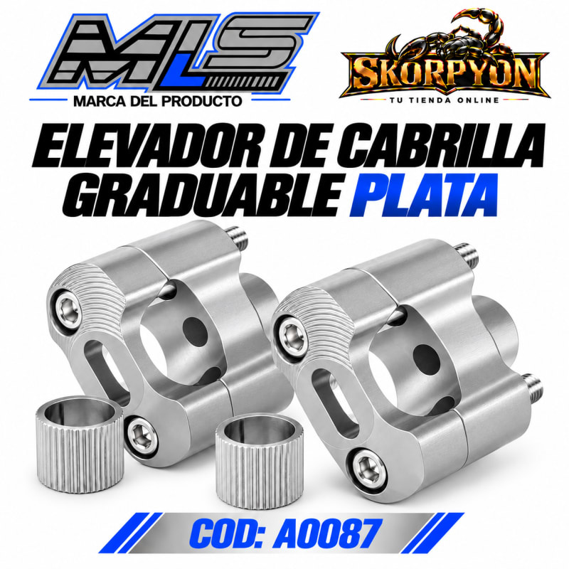 Elevador de Cabrilla Manubrio Graduable - Plata