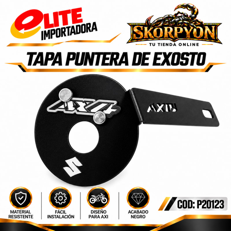 Tapa Puntera de Exosto AX4 3D Negro