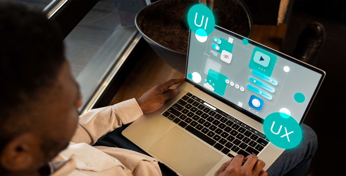 Wireframe de estrutura de landing page que converte com seções hero, benefícios, prova social e CTA