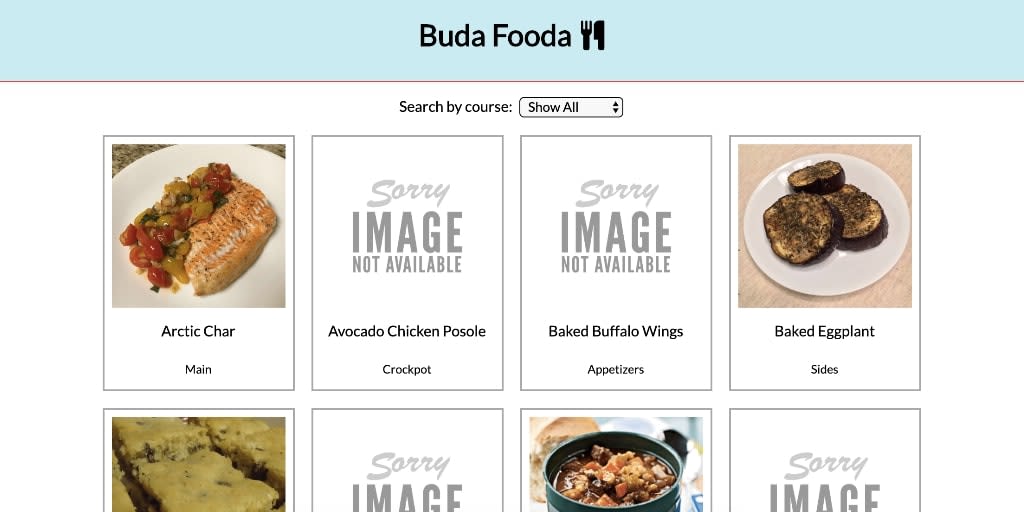 Buda Fooda project desktop version